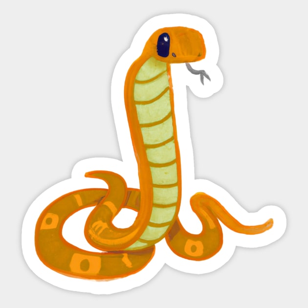 Cute Snake Drawing Sticker by Play Zoo